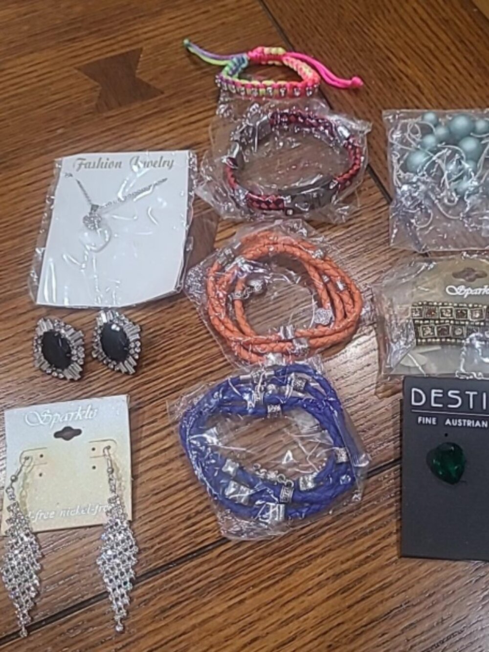 Mixed Jewelry Lot Bundle Necklaces Earrings Bracelets Ring